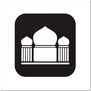 White Mosque Icon Posters and Art